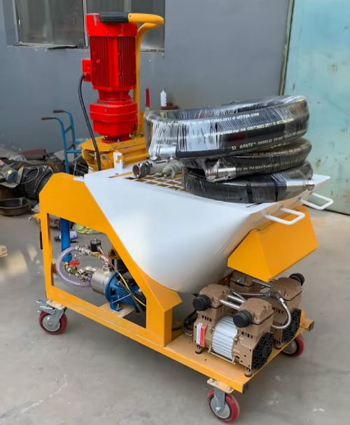 伊川輕質石膏砂漿噴涂機與混凝土輸送泵產品大圖詳解